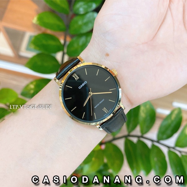 Đồng hồ nữ dây da Casio chính hãng Anh Khuê LTP-VT01GL-1BUDF (34mm)