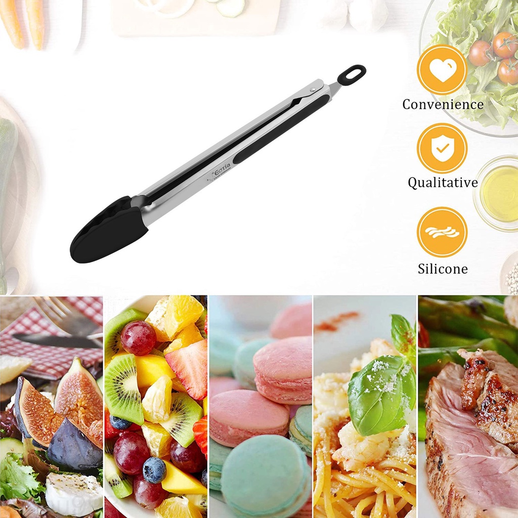 Kẹp Gắp Thức Ăn Bằng Silicone Chống Trượt Tiện Dụng Cho Gia Đình Nhà Hàng