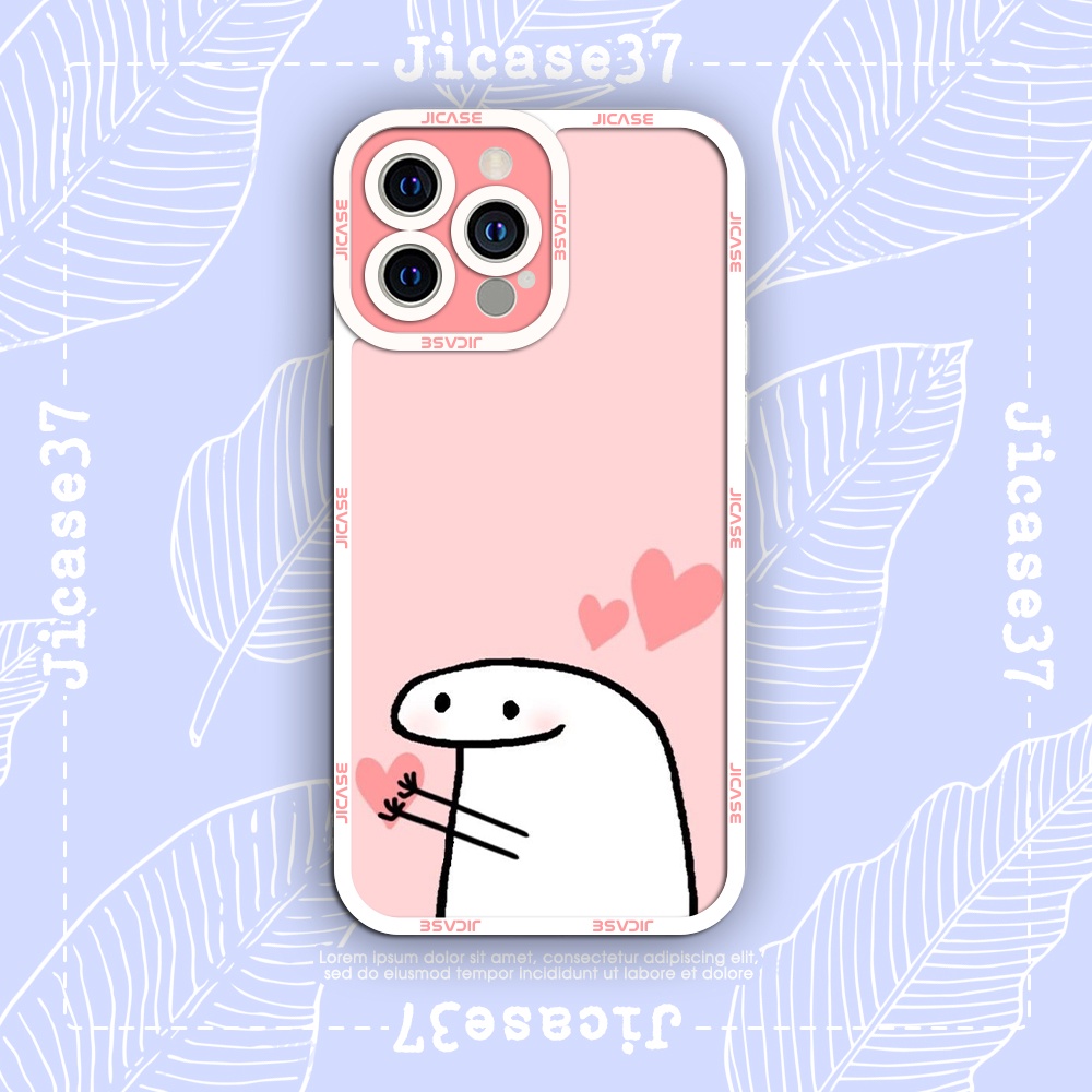 Ốp lưng iphone cạnh vuông Jicase ốp đôi cute ghost 6plus/6s/6splus/7/7plus/8/8plus/x/xs/11/12/pro/max/plus/promax