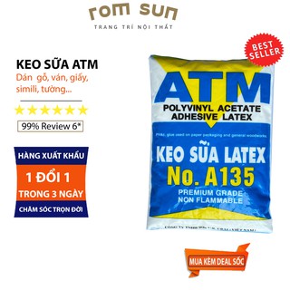 Keo sữa dán tường  💝SIÊU DÍNH💝 Keo dán ATM 1kg giấy,dán gỗ,dán tường độ dính cao và bền