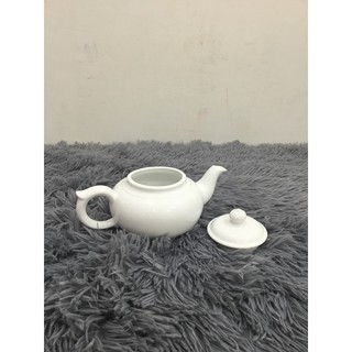 BÌNH TRÀ TRẮNG 18.5 CM - GỐM SỨ MINH LONG I