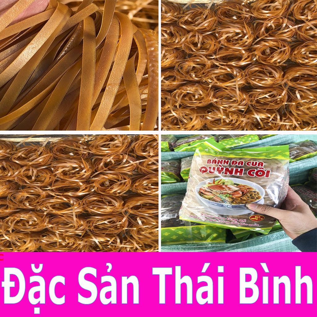 Bánh Đa Cua Quỳnh Côi -Mỳ Gạo Dặc Sản Thái Bình Túi 500g- 1kg