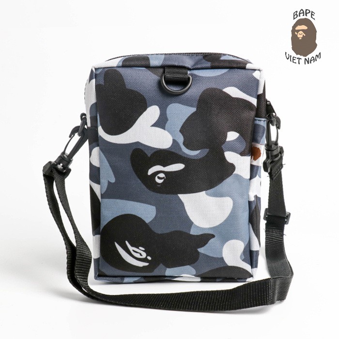 [Ảnh thật] Túi đeo chéo Unisex, Túi đeo chéo Bape, Mini Bag Bape Camo city Travel Case SS2021