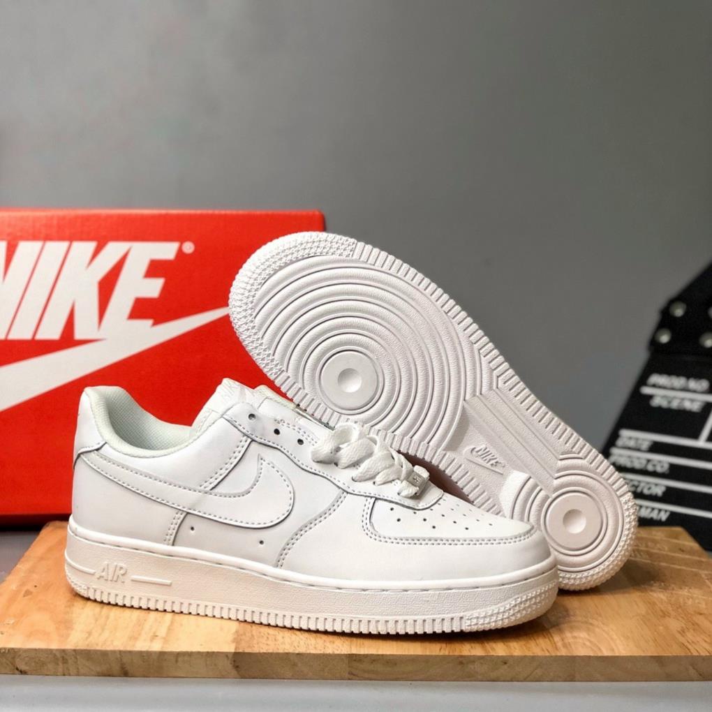 Giày thể thao Air Force trắng , sneaker Af1 đế khí độn đế 3cm - Hàng nhập khẩu