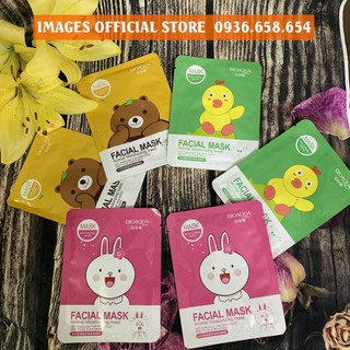Mặt nạ, mặt nạ dưỡng da bioaqua thỏ gấu vịt facial mask NỘI ĐỊA TRUNG CAO CẤP