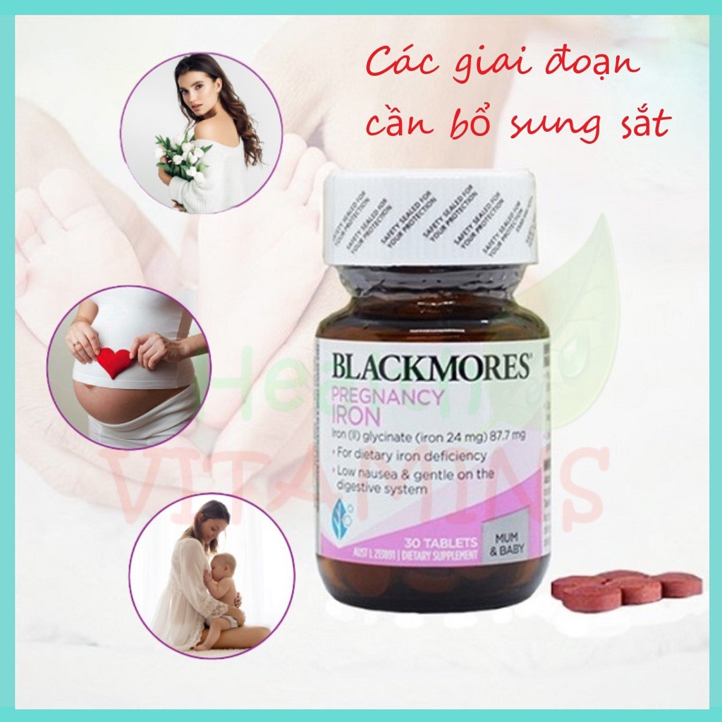 Viên Sắt Cho Bà Bầu Blackmores Pregnancy Iron, 30 viên