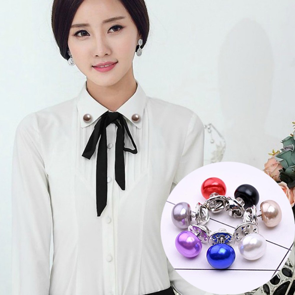 Cài áo ngọc tròn đơn giản tinh tế