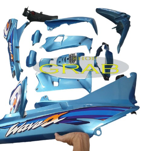 Bộ vỏ nhựa màu Xanh Ngọc gắn xe Wave 110 -Anpha - Zx đời năm 1997 đến 2006 - Nhựa ABS cao cấp