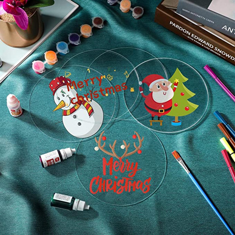 Set 30 Đĩa Nhựa Trong Suốt Có Thể Xóa Được Dành Cho Bảng Đèn LED