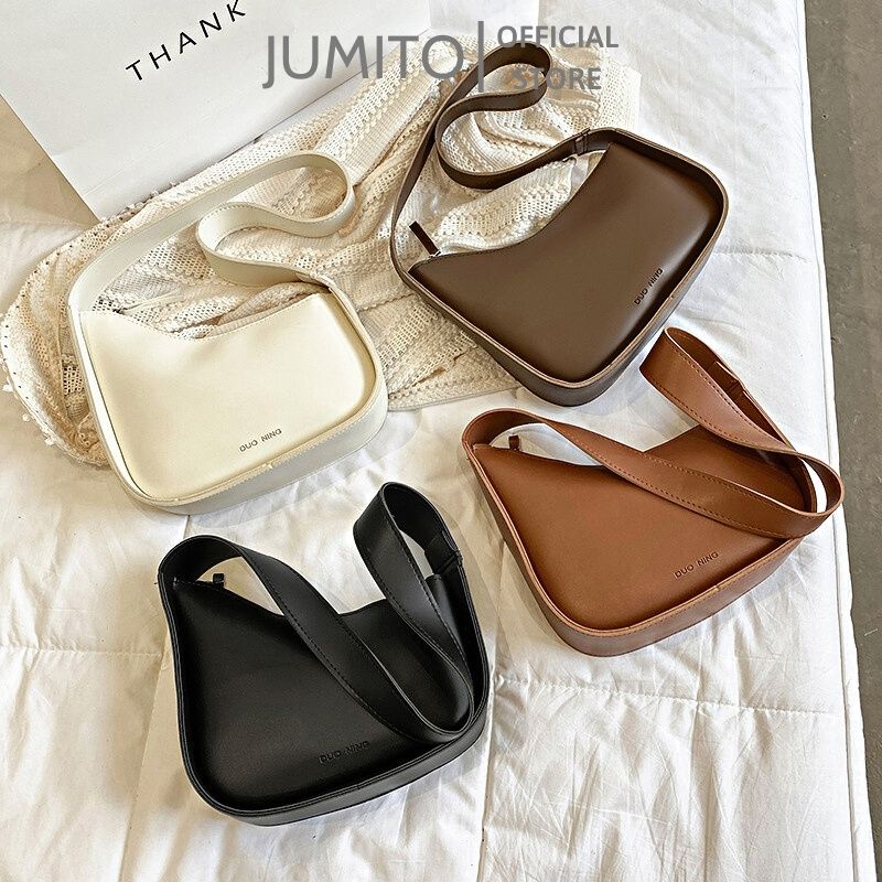 Túi xách nữ kẹp nách cầm tay da pu siêu bền basic JUMITO AA1336