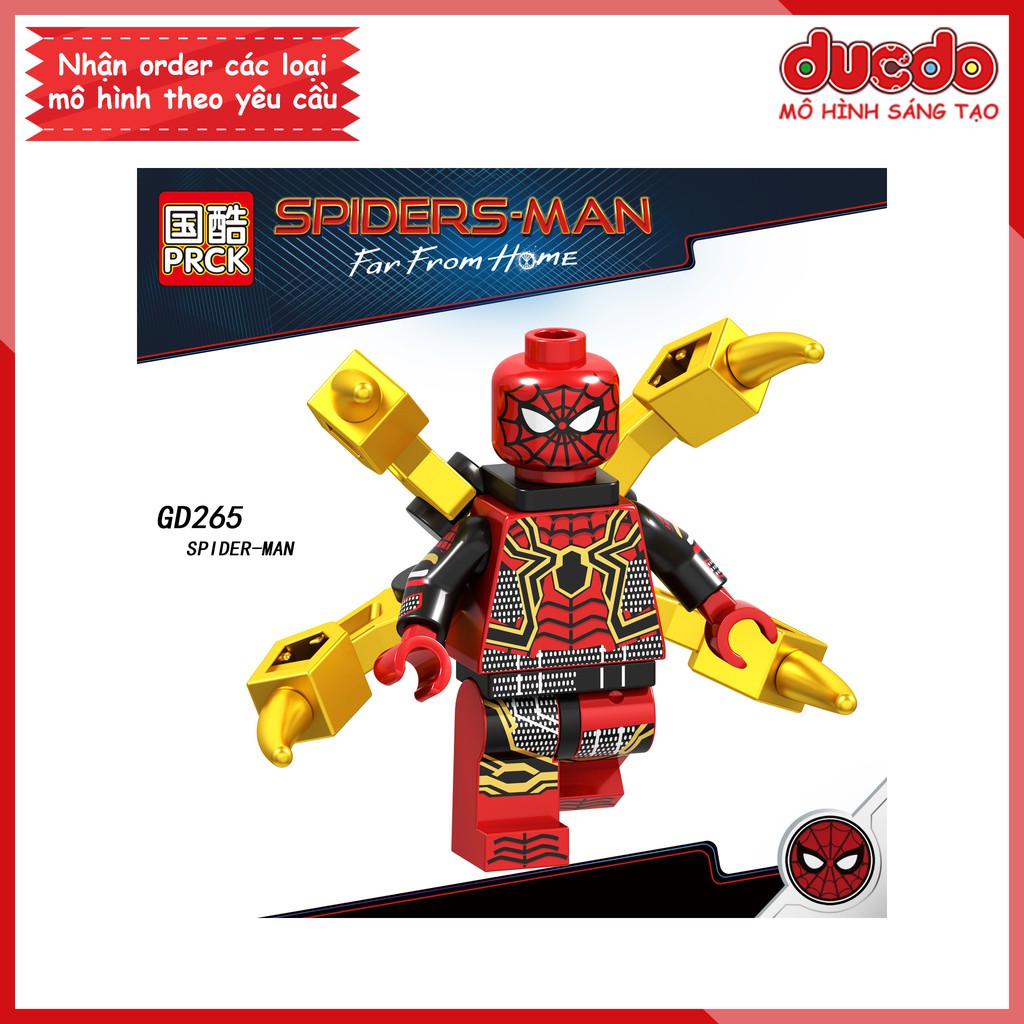 Minifigures các nhân vật Spider Man người nhện xa nhà - Đồ chơi Lắp ghép Xếp hình Mini Iron Man Mô hình GD 262-267 LeLe