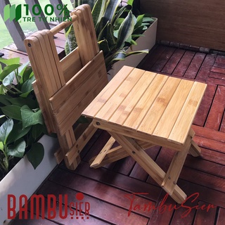 Ghế gỗ tre gấp gọn