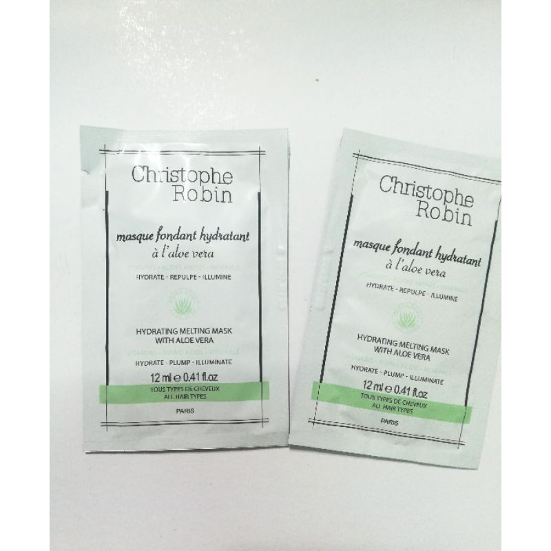 Kem ủ dưỡng ẩm tóc Christophe Robin Hydrating Melting Mask With Alo Vera 12ml