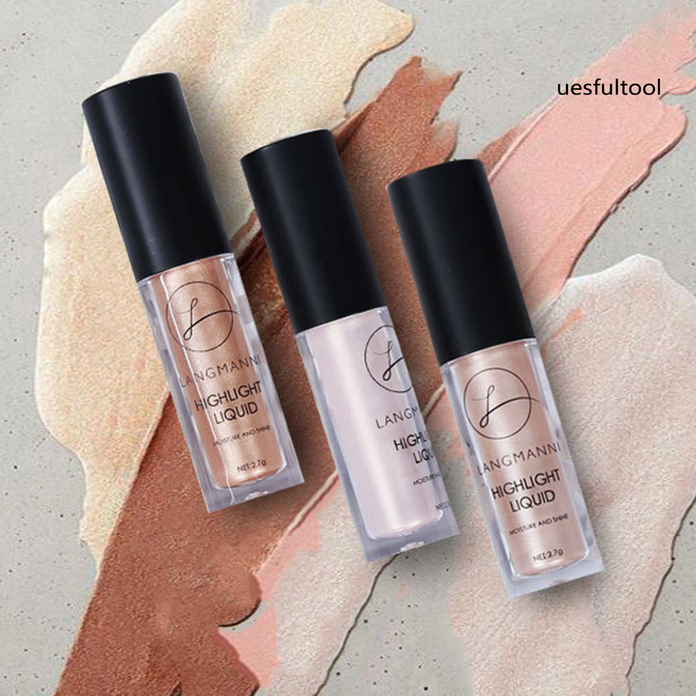 [UF]Langmanni Liquid Highlighter Face Glow Primer Bronzer Contouring Brightener