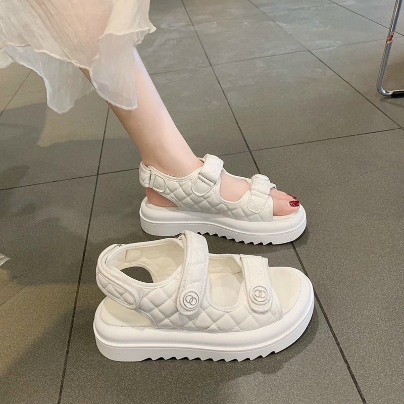 Sandal nữ quai ngang hàng đẹp,dép sandal đi học đi chơi độn đế hàng cao cấp hottren 2022