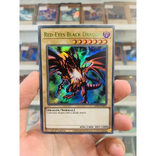 Thẻ Bài Lẻ YugiOh! Mã LDS1-EN001 - Red-Eyes Black Dragon - Ultra Rare (Green) - 1st Edition