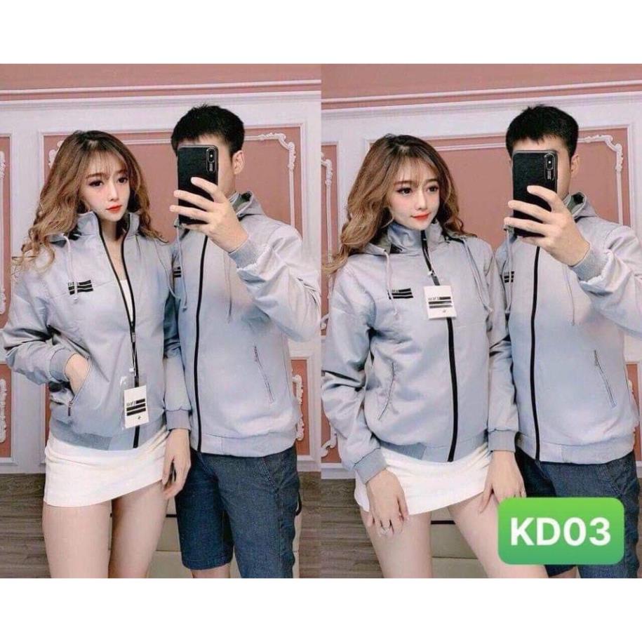 ÁO KHOÁC DÙ CẶP NAM NỮ HÓT TREND MÀU XÁM CHẤT LIỆU DÙ 2 LỚP MTH MS26 TREND FASHION TM68