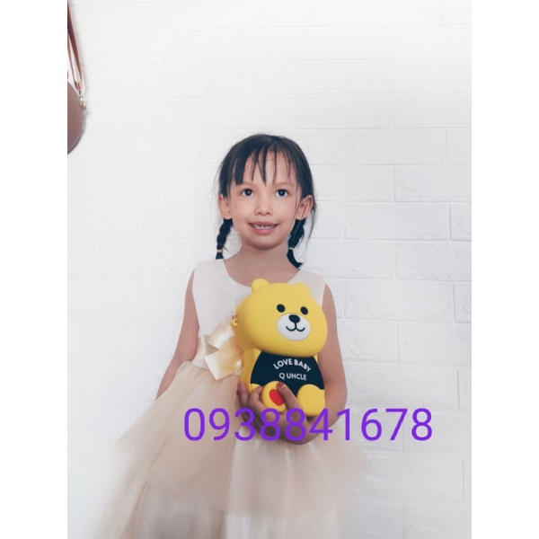 Túi gấu brown silicon