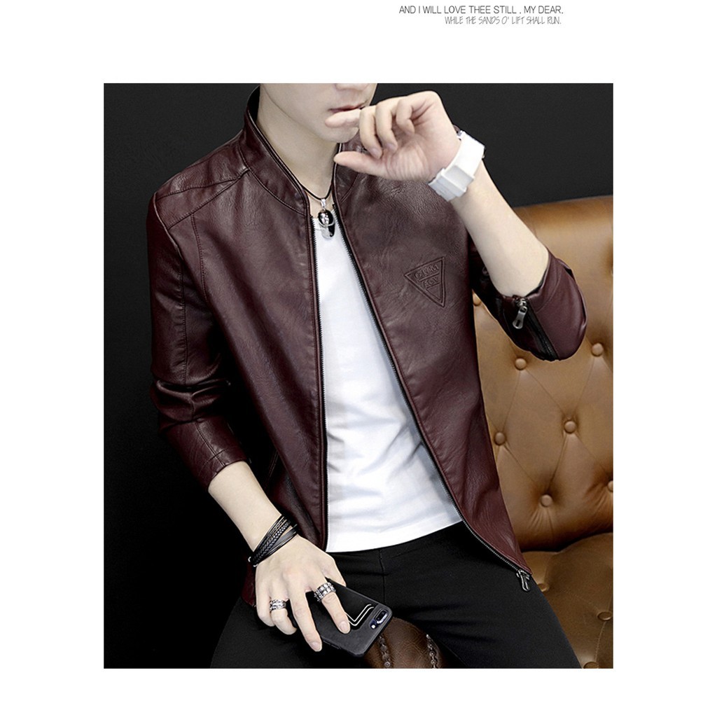 Áo khoác da nam cao cấp chất liệu da PU siêu đẹp -Hàng nhập khẩu