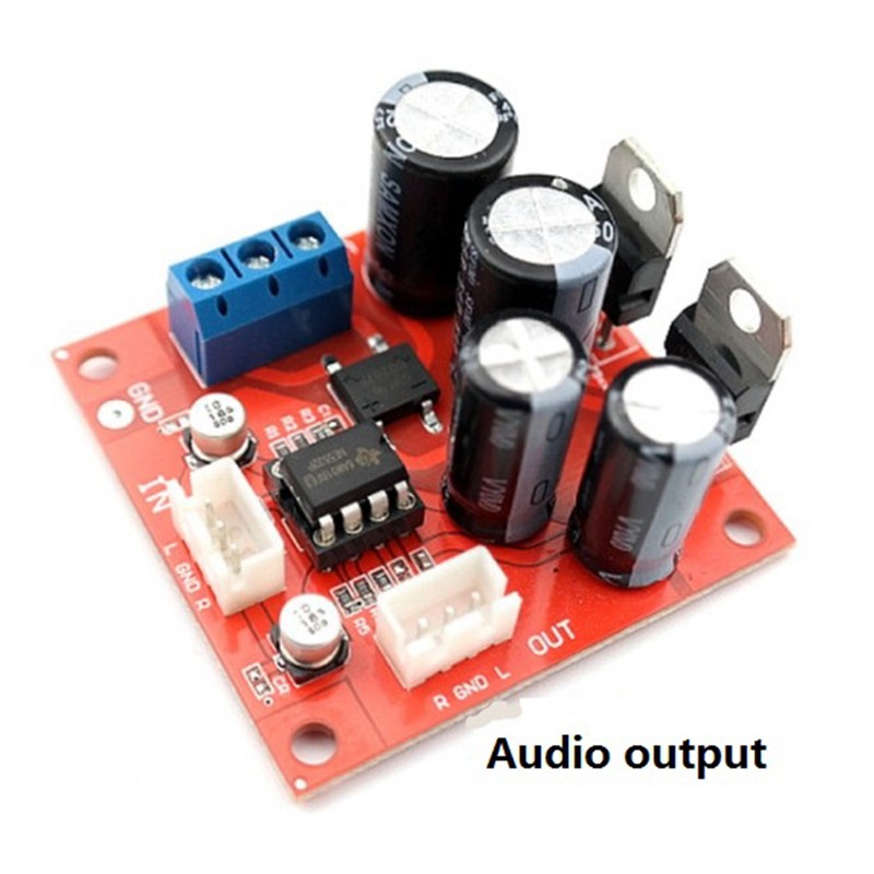 NE5532 Preamplifier Board Vinyl Record Player MM MC Phono Preamplifier Preamp Board NE5532 OP Amp Dual AC 5-16V