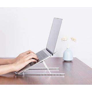 Giá Đỡ Lap - Macbook, Ipad Gấp Gọn Kệ Để Laptop Bằng Nhựa ABS 4.9, Có Thể Điều Chỉnh Được Độ Cao, Đế Tản Nhiệt Laptop