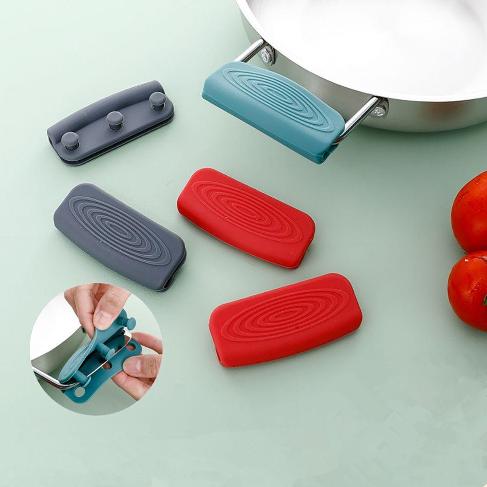 Bộ 2 Cặp Vỏ Bọc Tay Cầm Nồi Chảo Chiên Bằng Silicone Tiện Dụng