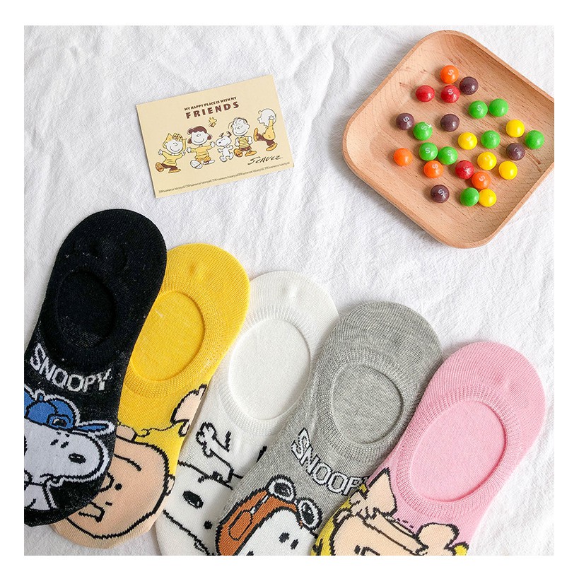 [Mã SKAMCLU8 giảm 10% cho đơn từ 100K] Vớ/Tất lười Snoopy xinh