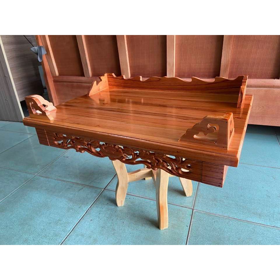 Bàn thờ treo tường Hoa Sen ngang 60cm - Đồ Gỗ Vinh