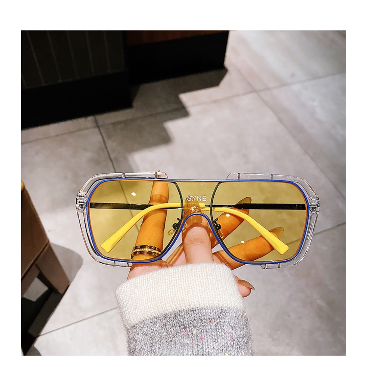 Kính Mát Gọng Vuông Kim Loại Thời Trang Cho Nam Nữ