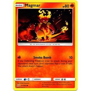 Thẻ bài pokemon magmar - 21/236 - common