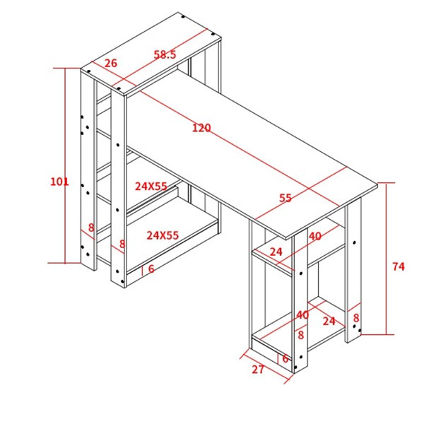 [GIÁ HỦY DIỆT] Bàn Làm Việc Thông Minh Thương Hiệu IGA GP09