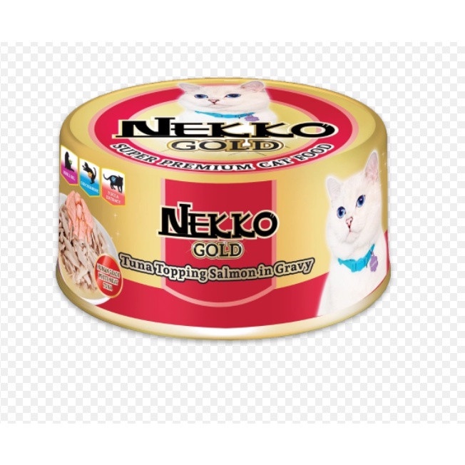 Pate cho mèo Nekko Gold, Pate cho mèo Nekko Thái Lan lon 85gr