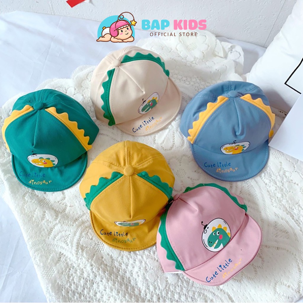 Mũ Cho Bé BAPKIDS Mũ Cho Bé Hình Khủng Long Siêu Dễ Thương Cho Bé 10-24 Tháng Tuổi