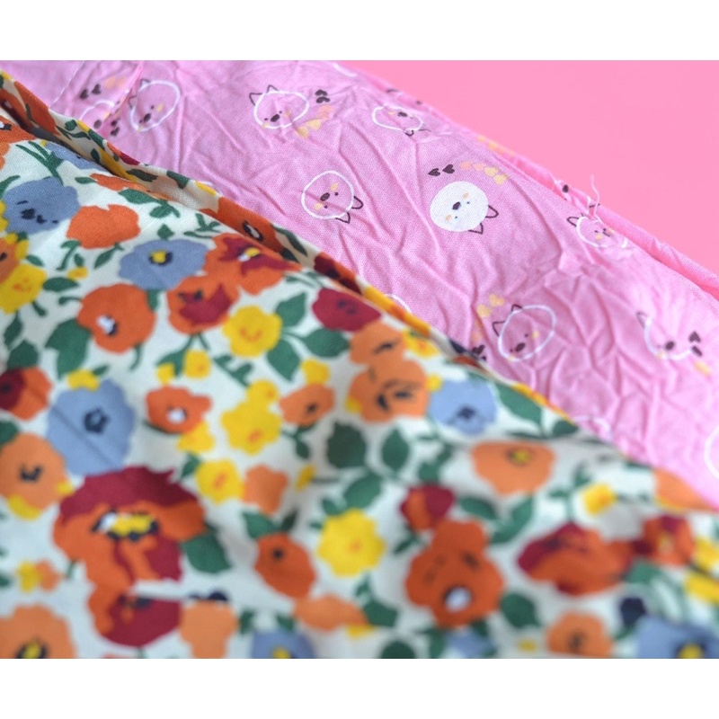 SALE Bộ bé gái áo nhún quần bí hai màu Touch