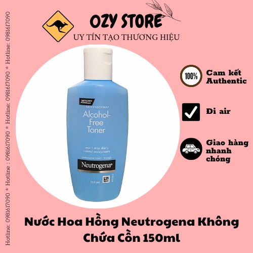 Nước Hoa Hồng Không Cồn Neutrogena Alcohol-Free Toner 150ml