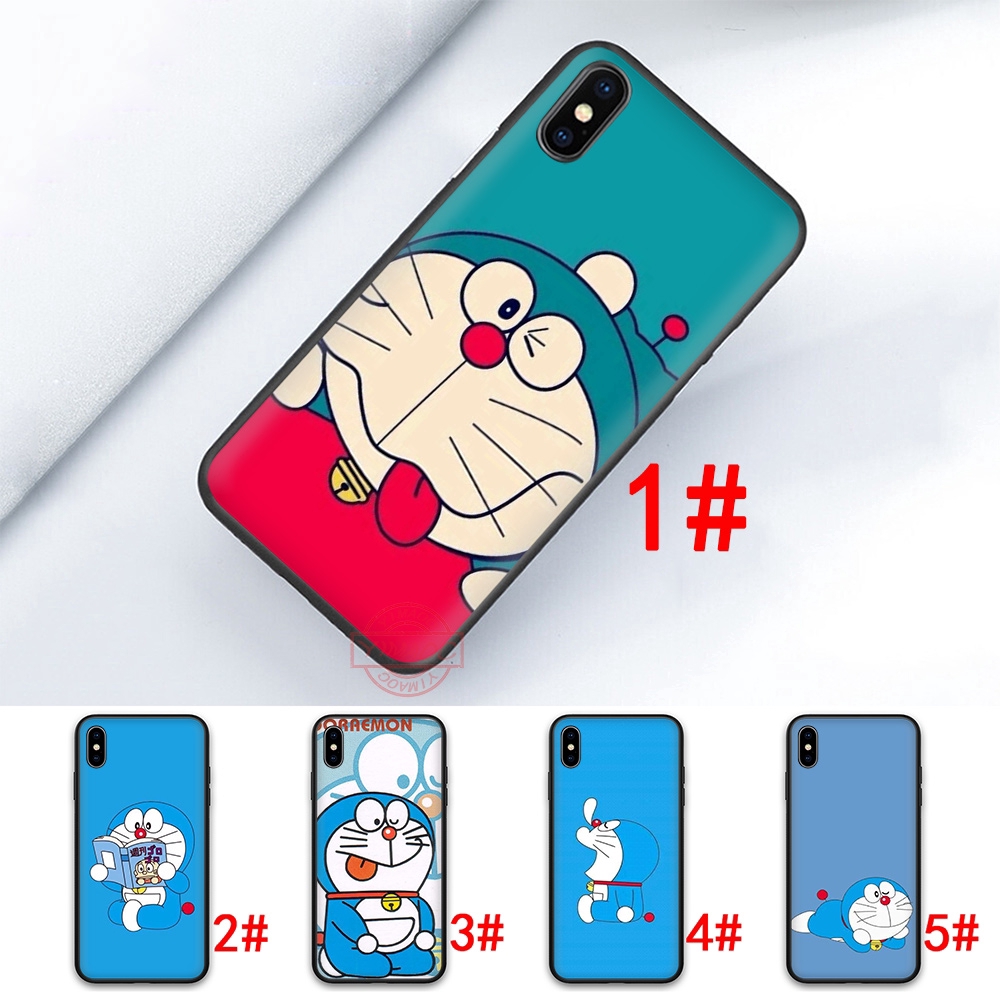Ốp lưng dẻo silicone TPU in hình Doraemon cho điện thoại iPhone XR X XS Max 8 Plus 7 Plus 6S 6 Plus 5S SE 5