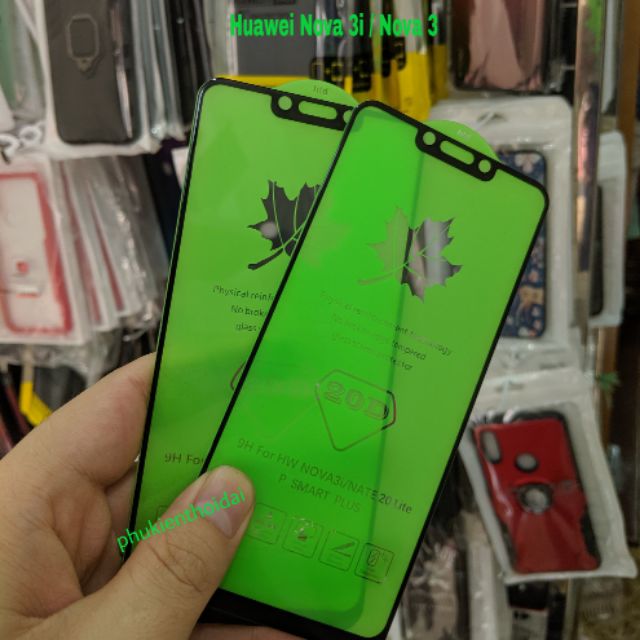 Kính cường lực 19D Huawei Nova 3i / Nova 3 full màn full keo chất đẹp ôm màn 2.5D cao cấp