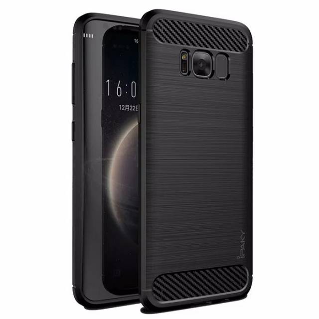 Ipaky Ốp Điện Thoại Dẻo Họa Tiết Sợi Carbon Thời Trang Cho Samsung S8 Plus