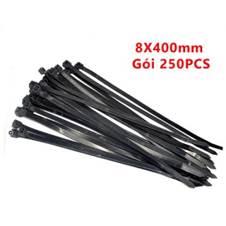 Dây Thít 8X400mm Màu Đen Gói 250PCS