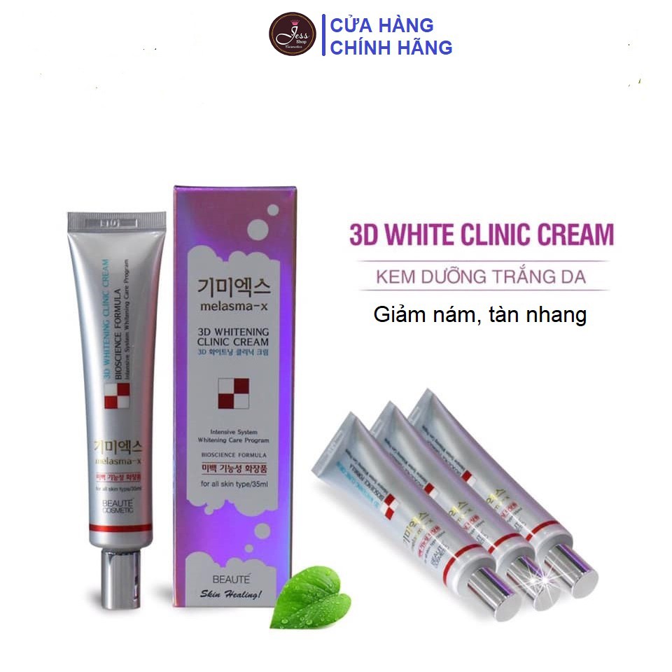 Kem Dưỡng Giảm Thâm Nám Và Tàn Nhang Melasma-X 3D Whitening Clinic Cream 35ml