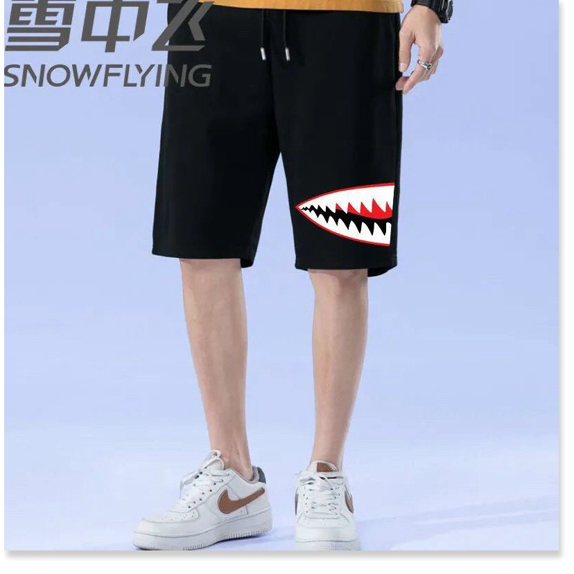 Set bộ thể thao nam nữ hoạ tiết cá mập siêu đẹp KME STORE