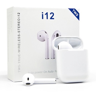 Tai nghe bluetooth không dây chính hãng i12 nhét tai phụ kiện tai nghe điện thoại ios và android giangl307 | i12