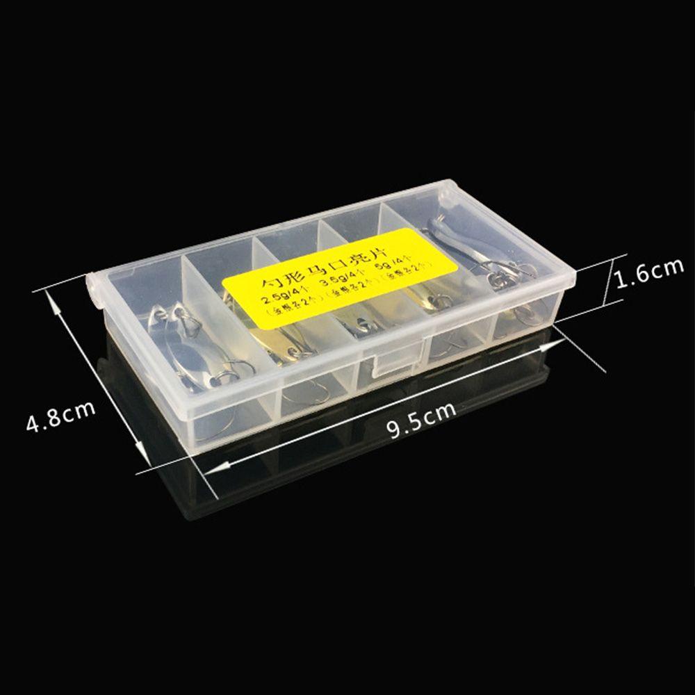 Hộp 12 Mồi Câu Cá Giả mini Bằng Kim Loại Giảm Tiếng Ồn