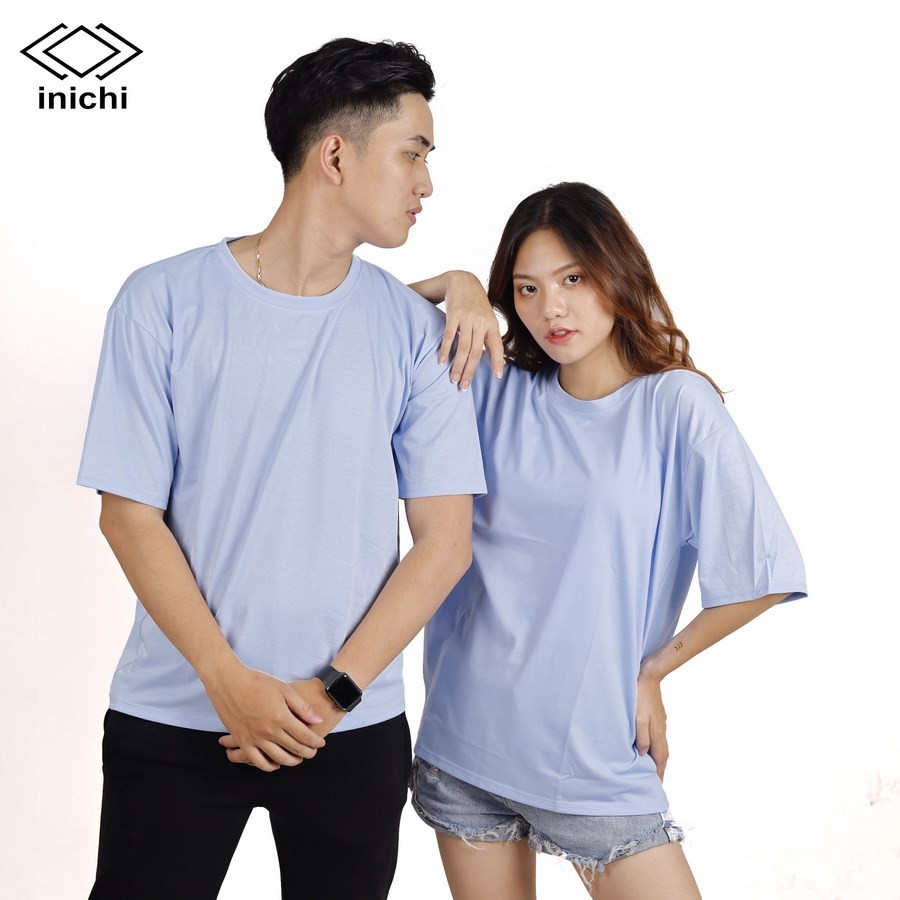Áo thun tay lỡ Unisex màu trơn BB form rộng cá tính IC614