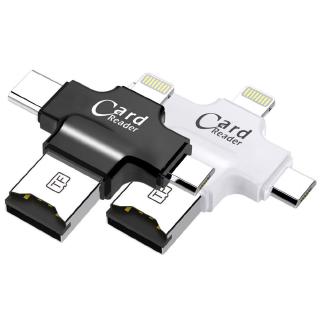 Đầu đọc thẻ nhớ SD iOS Micro B Type C OTG SD TF Card Reader cho Android iPhone 7 6s 8 Plus