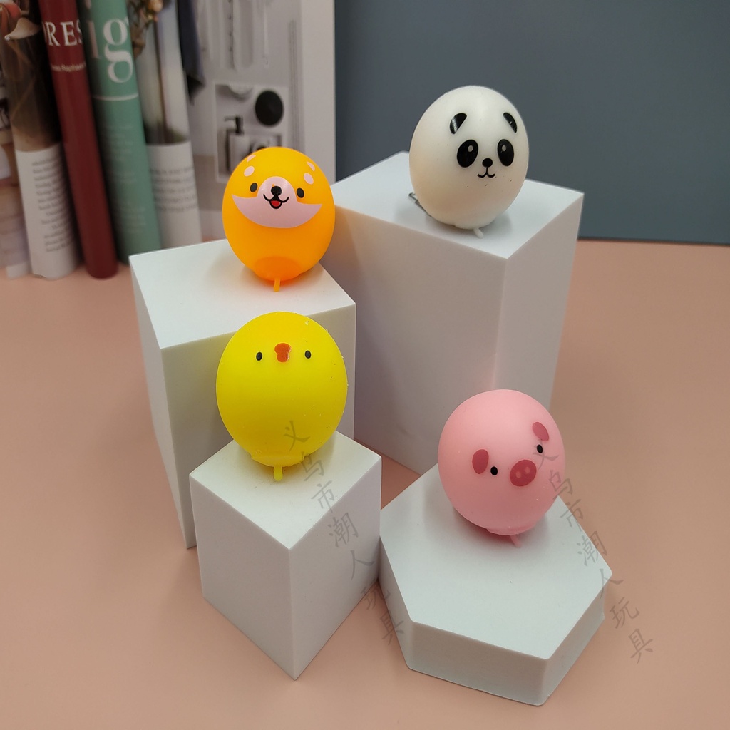 Squishy Mochi Bánh Bao mặt gấu bí ẩn mềm dễ thương chân thực giảm stress co dãn đàn hồi ngộ nghĩnh