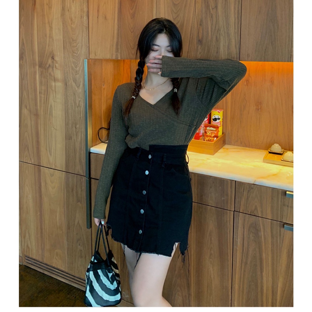 Chân váy jean BIGSIZE JVBS007 Dành cho nữ từ 40-95kg- Phù hợp đi chơi , công sở