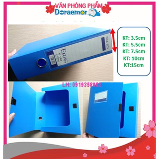 [HÀNG CHÍNH HÃNG] Cặp hộp nhựa đựng hồ sơ Eras các cỡ  3,5 cm 5,5cm 7,5 cm 10 cm 15 cm