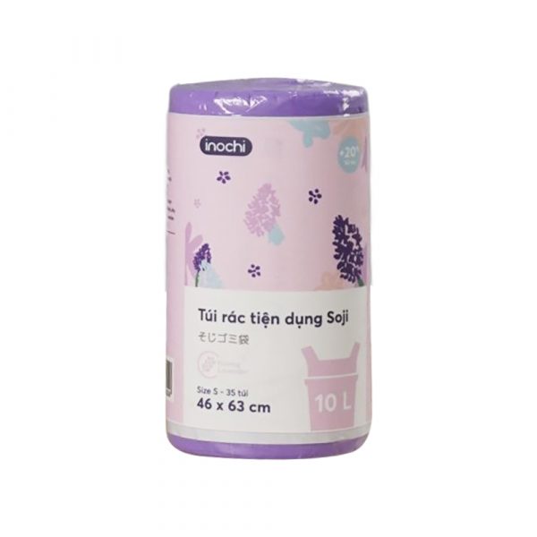 Túi rác tiện dụng Soji 10L x 35 túi (Size S) Hương Lavender