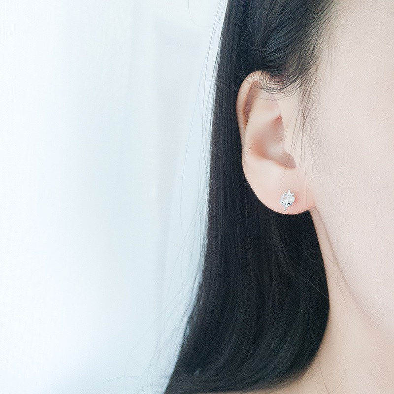 Khuyên tai bạc 925 nụ holy xinh xắn trẻ trung Dế Bạc – K4362